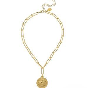Susan Shaw America Gold Coin Pendant Necklace